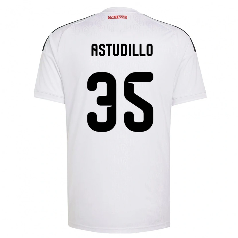 Danxen Dzieci Jerall Astudillo #35 Biały Czarny Domowa Koszulka 2026/27 Koszulki Klubowe
