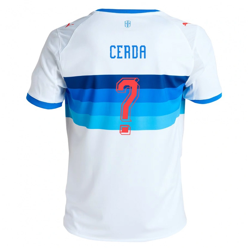 Danxen Dzieci Axel Cerda #0 Biały Błękitny Domowa Koszulka 2026/27 Koszulki Klubowe