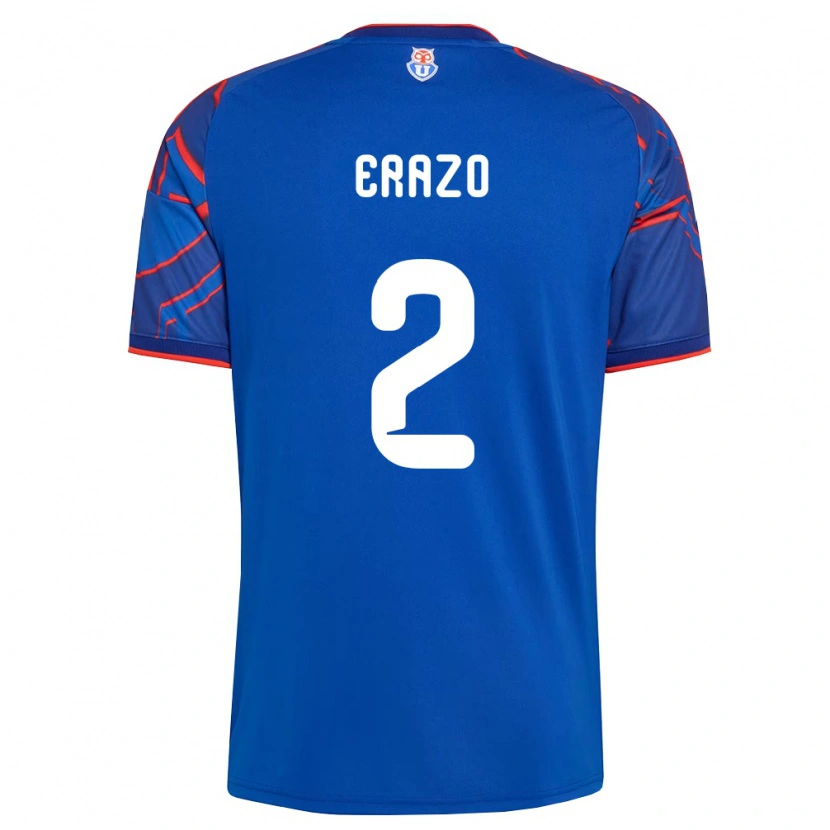 Danxen Dzieci Dylan Erazo #2 Królewski Niebieski Czerwony Domowa Koszulka 2026/27 Koszulki Klubowe