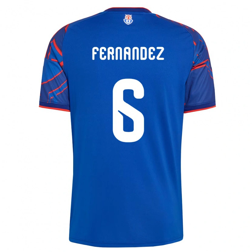 Danxen Dzieci Nicolás Fernández #6 Królewski Niebieski Czerwony Domowa Koszulka 2026/27 Koszulki Klubowe