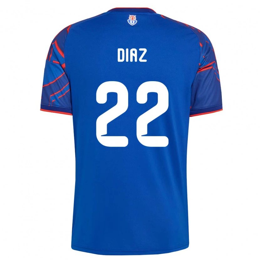 Danxen Dzieci Valentina Díaz #22 Królewski Niebieski Czerwony Domowa Koszulka 2026/27 Koszulki Klubowe
