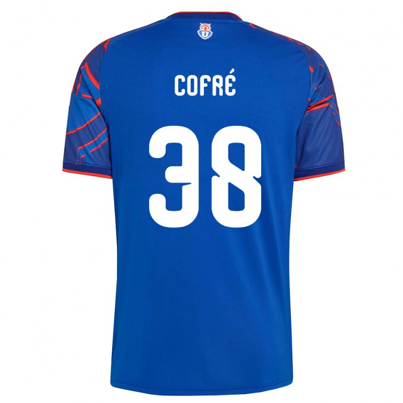 Danxen Dzieci Diego Cofré #38 Królewski Niebieski Czerwony Domowa Koszulka 2026/27 Koszulki Klubowe