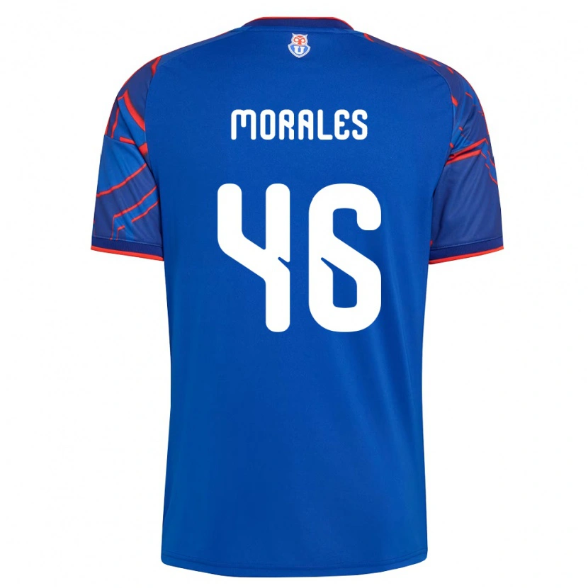 Danxen Dzieci Bastián Morales #46 Królewski Niebieski Czerwony Domowa Koszulka 2026/27 Koszulki Klubowe