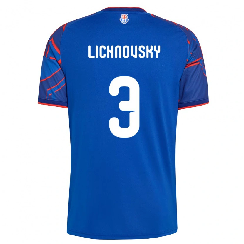 Danxen Dzieci Igor Lichnovsky #3 Królewski Niebieski Czerwony Domowa Koszulka 2026/27 Koszulki Klubowe