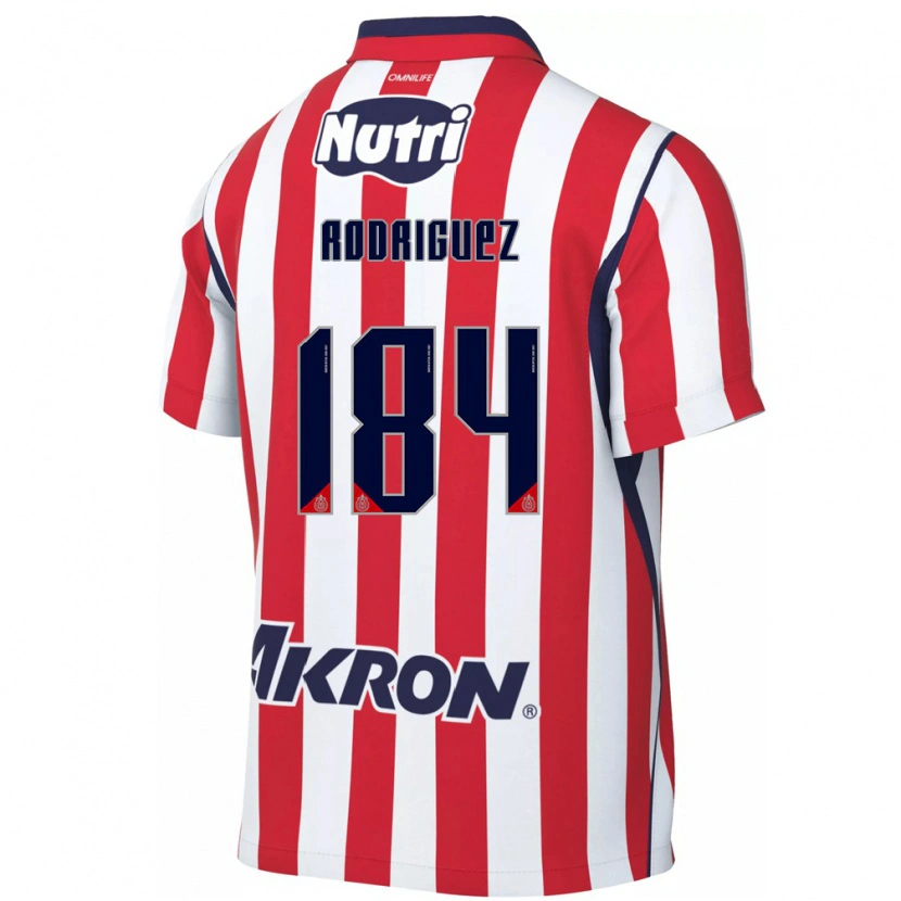 Danxen Dzieci Emiliano Rodríguez #184 Czerwony Biały Domowa Koszulka 2026/27 Koszulki Klubowe