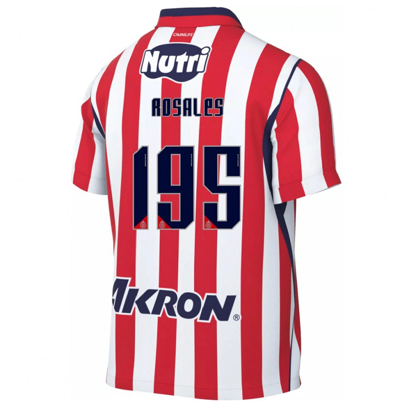 Danxen Dzieci Diego Rosales #195 Czerwony Biały Domowa Koszulka 2026/27 Koszulki Klubowe