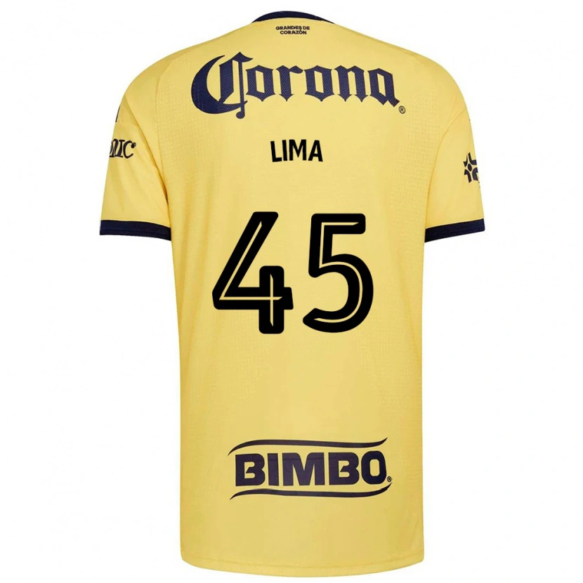 Danxen Dzieci Vinícius Moreira De Lima #45 Żółty Czerwony Czarny Domowa Koszulka 2026/27 Koszulki Klubowe