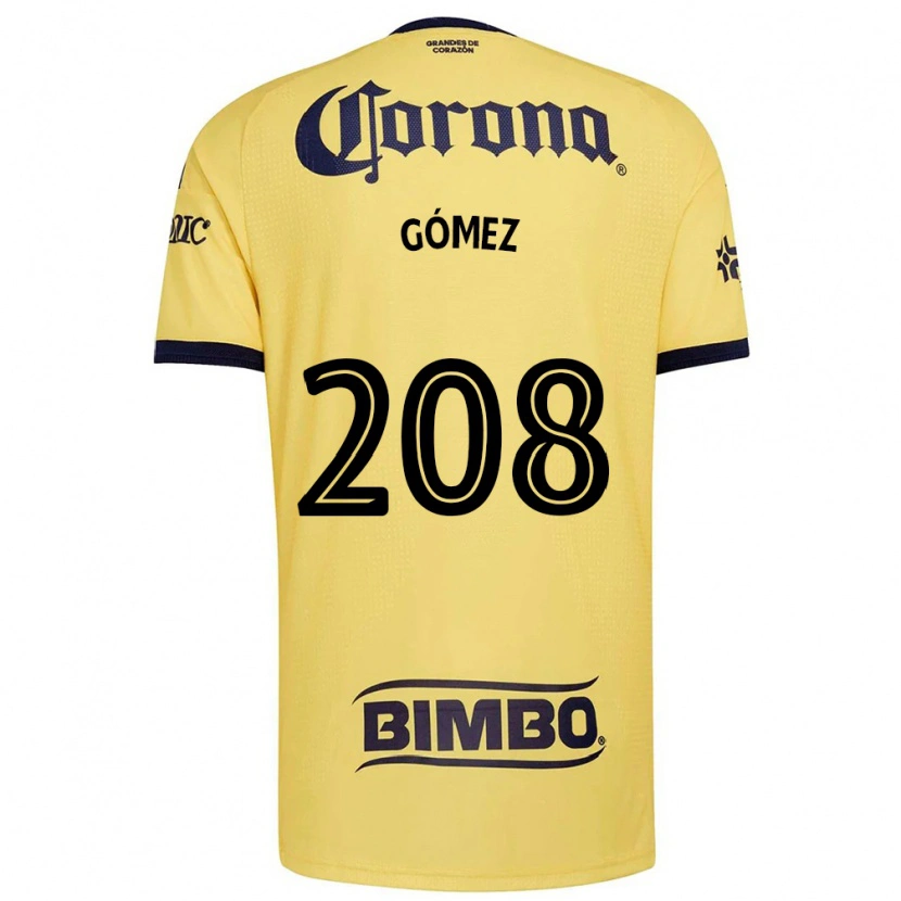 Danxen Dzieci José Gómez #208 Żółty Czerwony Czarny Domowa Koszulka 2026/27 Koszulki Klubowe