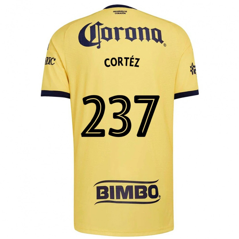 Danxen Dzieci Guillermo Cortéz #237 Żółty Czerwony Czarny Domowa Koszulka 2026/27 Koszulki Klubowe