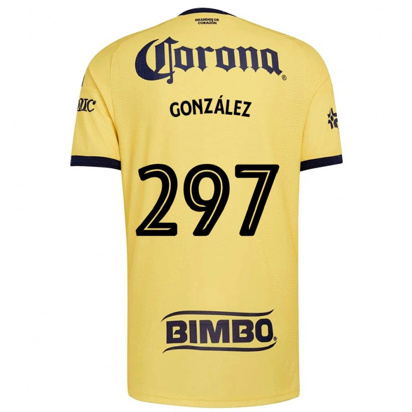 Danxen Dzieci Océlotl González #297 Żółty Czerwony Czarny Domowa Koszulka 2026/27 Koszulki Klubowe