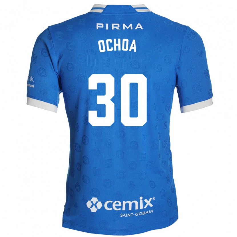 Danxen Dzieci Emmanuel Ochoa #30 Niebieski Biały Czerwony Domowa Koszulka 2026/27 Koszulki Klubowe