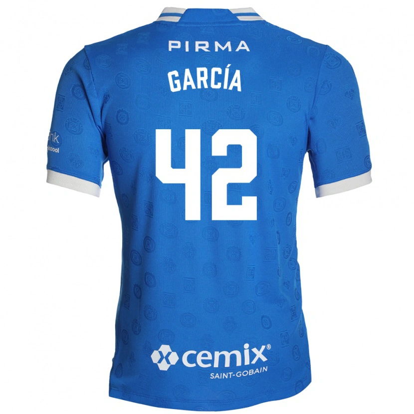 Danxen Dzieci Jorge García #42 Niebieski Biały Czerwony Domowa Koszulka 2026/27 Koszulki Klubowe