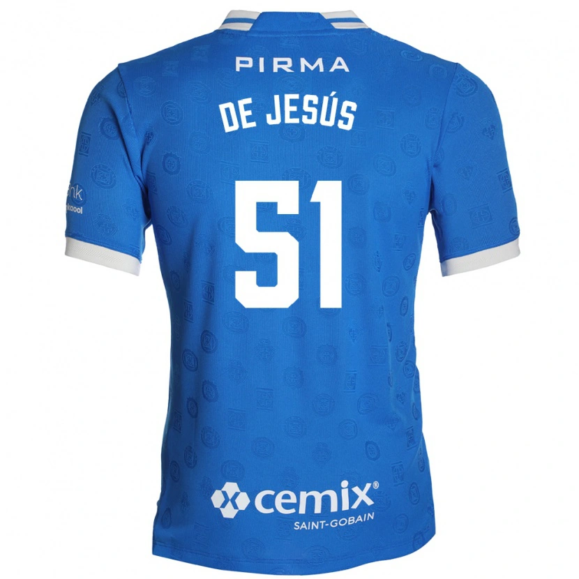 Danxen Dzieci Luis De Jesús #51 Niebieski Biały Czerwony Domowa Koszulka 2026/27 Koszulki Klubowe
