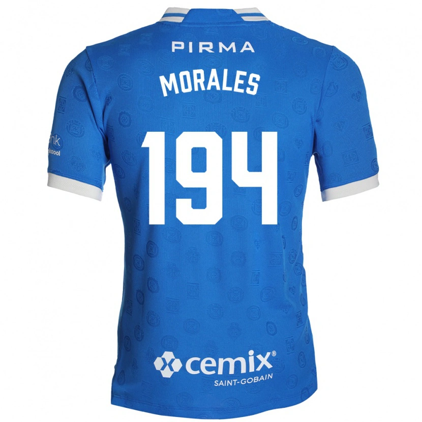 Danxen Dzieci Amaury Morales #194 Niebieski Biały Czerwony Domowa Koszulka 2026/27 Koszulki Klubowe