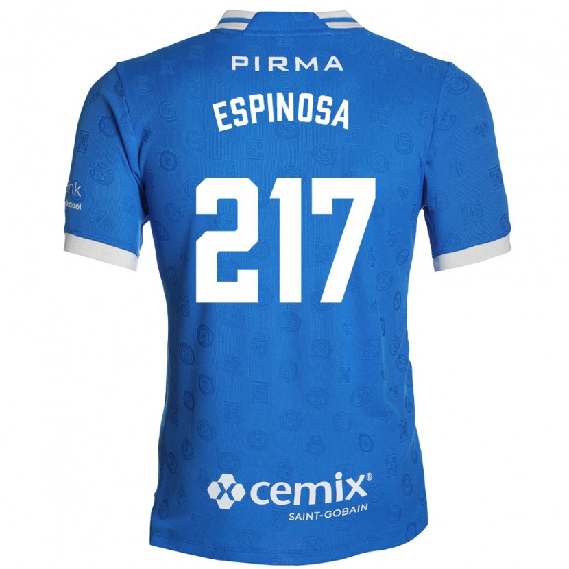 Danxen Dzieci Samuel Espinosa #217 Niebieski Biały Czerwony Domowa Koszulka 2026/27 Koszulki Klubowe