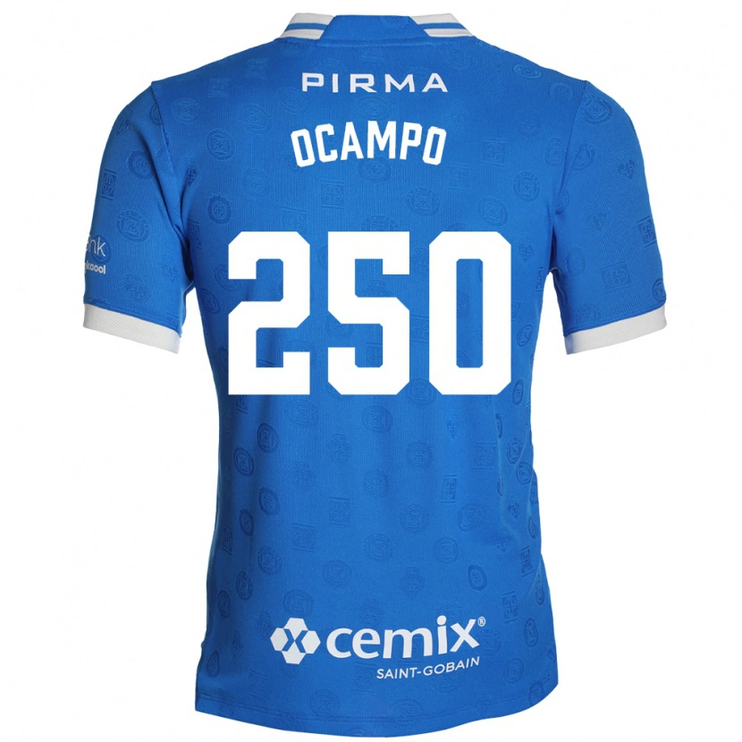 Danxen Dzieci Diego Ocampo #250 Niebieski Biały Czerwony Domowa Koszulka 2026/27 Koszulki Klubowe