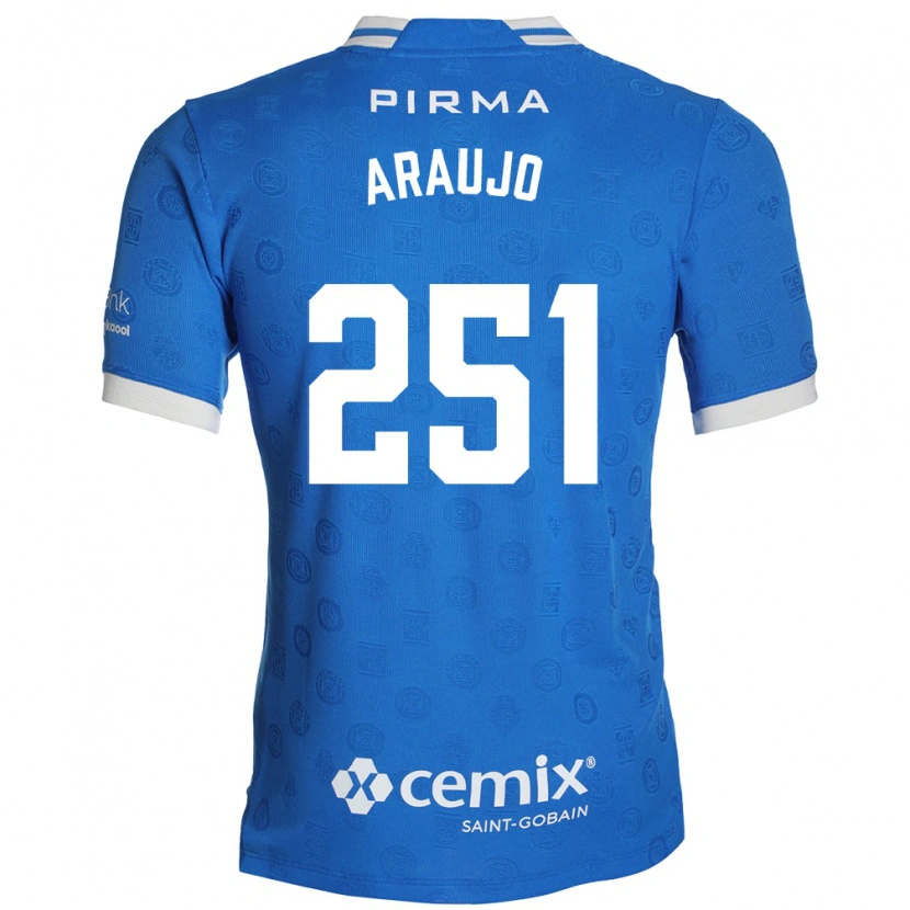 Danxen Dzieci Francisco Araujo #251 Niebieski Biały Czerwony Domowa Koszulka 2026/27 Koszulki Klubowe
