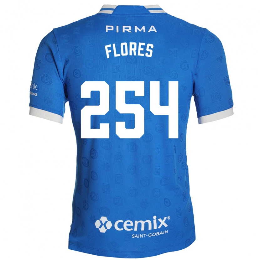 Danxen Dzieci Derek Flores #254 Niebieski Biały Czerwony Domowa Koszulka 2026/27 Koszulki Klubowe
