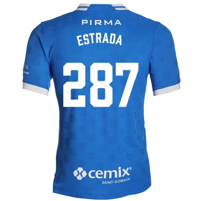 Danxen Dzieci Hernán Estrada #287 Niebieski Biały Czerwony Domowa Koszulka 2026/27 Koszulki Klubowe