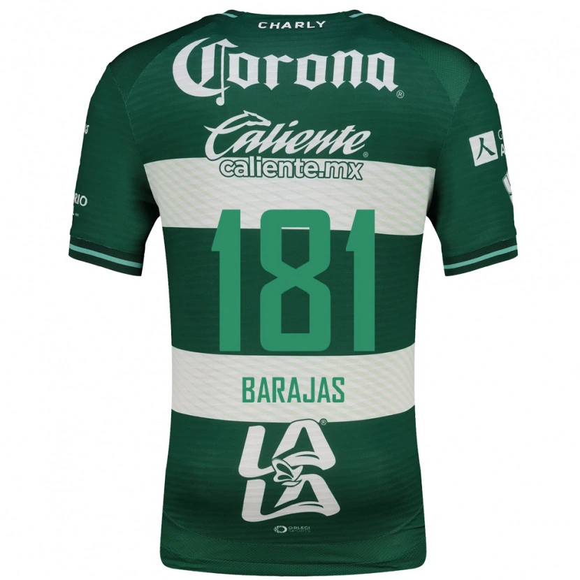 Danxen Dzieci Sergio Barajas #181 Zielony Biały Domowa Koszulka 2026/27 Koszulki Klubowe