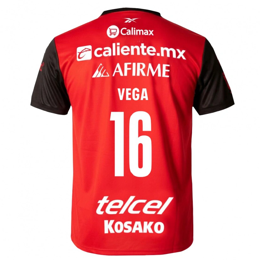 Danxen Dzieci Alan Vega #16 Czarny Czerwony Domowa Koszulka 2026/27 Koszulki Klubowe