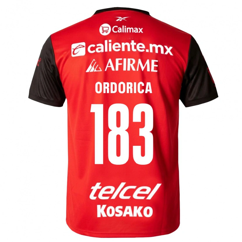 Danxen Dzieci Brandon Ordorica #183 Czarny Czerwony Domowa Koszulka 2026/27 Koszulki Klubowe