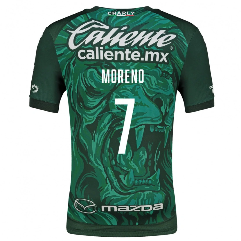 Danxen Dzieci Iván Moreno #7 Zielony Czarny Domowa Koszulka 2026/27 Koszulki Klubowe