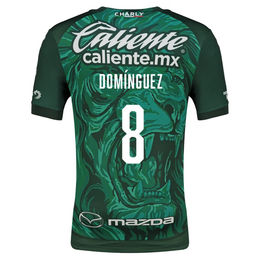 Danxen Dzieci Juan Domínguez #8 Zielony Czarny Domowa Koszulka 2026/27 Koszulki Klubowe