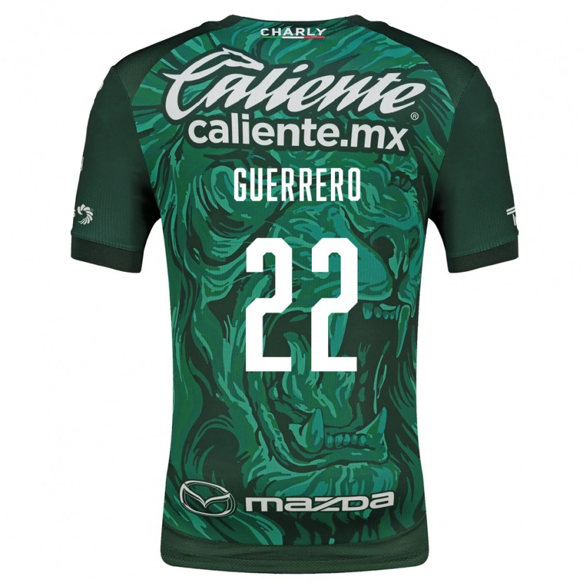 Danxen Dzieci África Guerrero #22 Zielony Czarny Domowa Koszulka 2026/27 Koszulki Klubowe