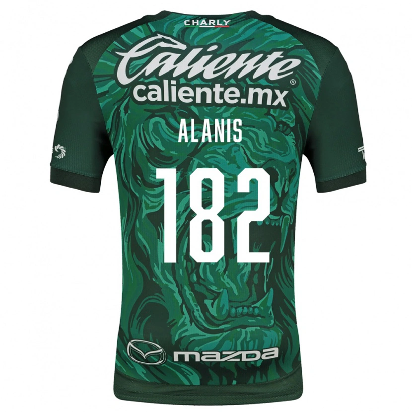Danxen Dzieci Alejandro Alanís #182 Zielony Czarny Domowa Koszulka 2026/27 Koszulki Klubowe