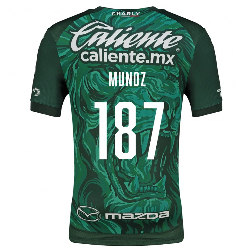 Danxen Dzieci Diego Muñoz #187 Zielony Czarny Domowa Koszulka 2026/27 Koszulki Klubowe
