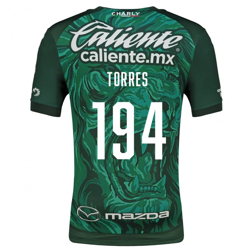 Danxen Dzieci Erick Torres #194 Zielony Czarny Domowa Koszulka 2026/27 Koszulki Klubowe