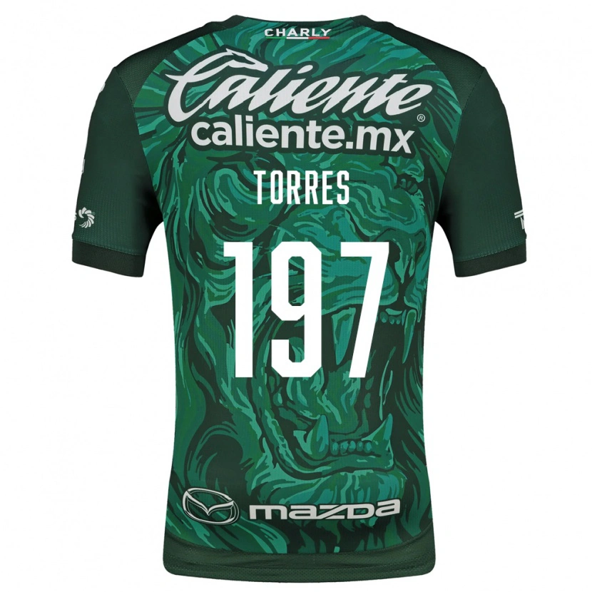 Danxen Dzieci Erick Torres #197 Zielony Czarny Domowa Koszulka 2026/27 Koszulki Klubowe