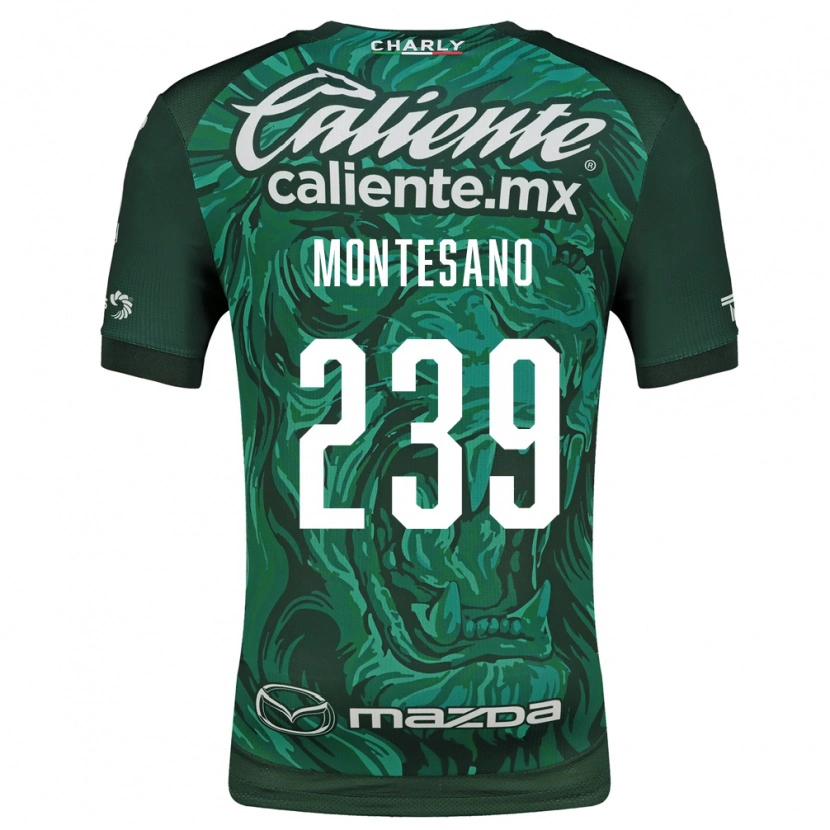 Danxen Dzieci Jesús Montesano #239 Zielony Czarny Domowa Koszulka 2026/27 Koszulki Klubowe