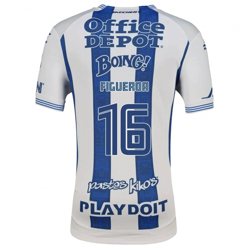 Danxen Dzieci Antonio Figueroa #16 Biały Granatowy Domowa Koszulka 2026/27 Koszulki Klubowe