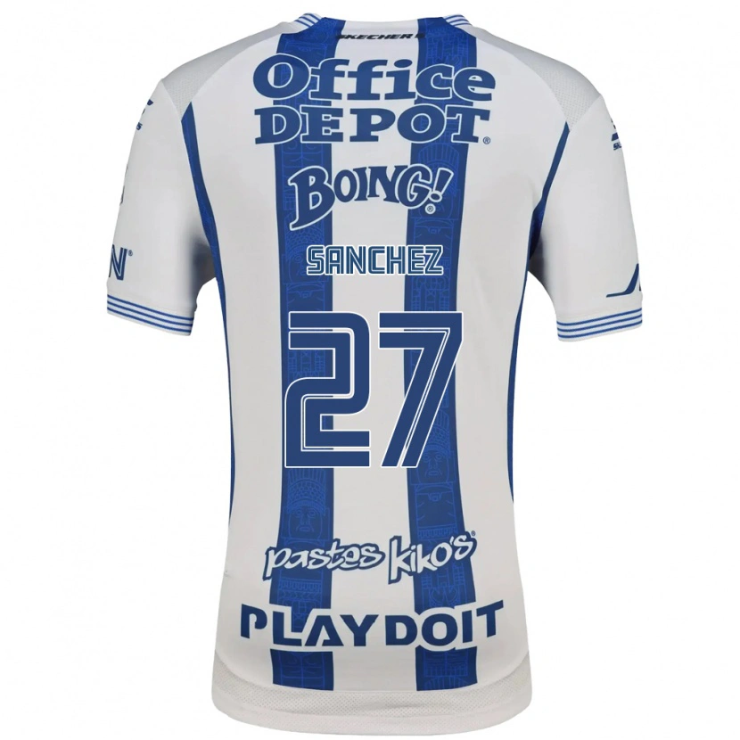Danxen Dzieci Ella Sanchez #27 Biały Granatowy Domowa Koszulka 2026/27 Koszulki Klubowe