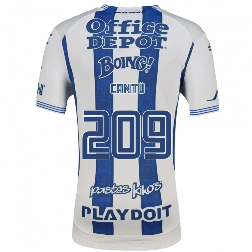Danxen Dzieci Juan Cantú #209 Biały Granatowy Domowa Koszulka 2026/27 Koszulki Klubowe