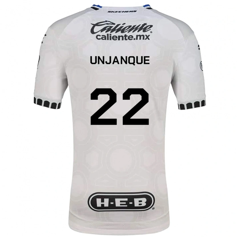 Danxen Dzieci Jean Unjanque #22 Biały Czarny Niebieski Domowa Koszulka 2026/27 Koszulki Klubowe