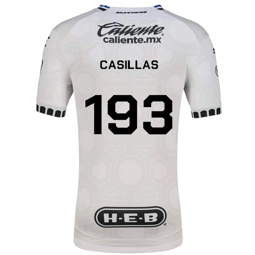 Danxen Dzieci Mauricio Casillas #193 Biały Czarny Niebieski Domowa Koszulka 2026/27 Koszulki Klubowe