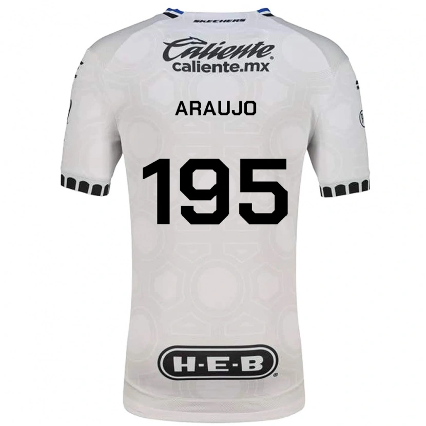 Danxen Dzieci Diego Araujo #195 Biały Czarny Niebieski Domowa Koszulka 2026/27 Koszulki Klubowe