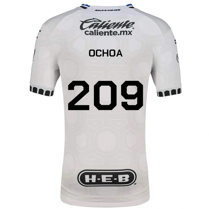 Danxen Dzieci José Ochoa #209 Biały Czarny Niebieski Domowa Koszulka 2026/27 Koszulki Klubowe
