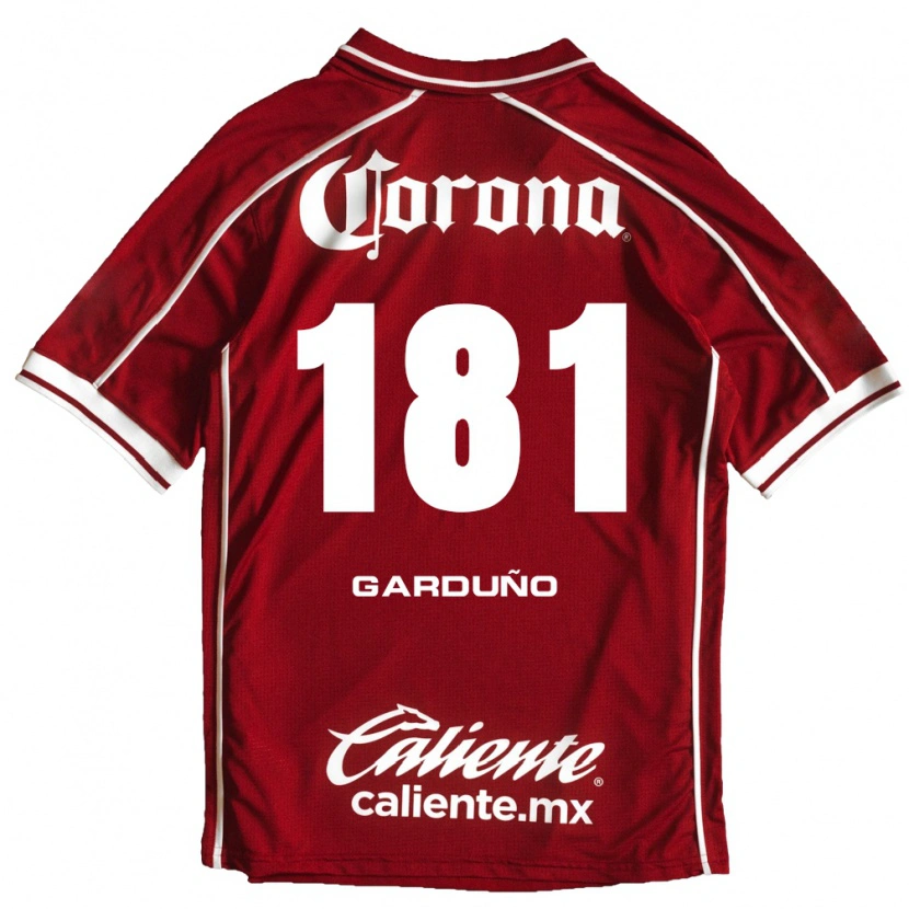 Danxen Dzieci Carlos Garduño #181 Biały Czerwony Domowa Koszulka 2026/27 Koszulki Klubowe