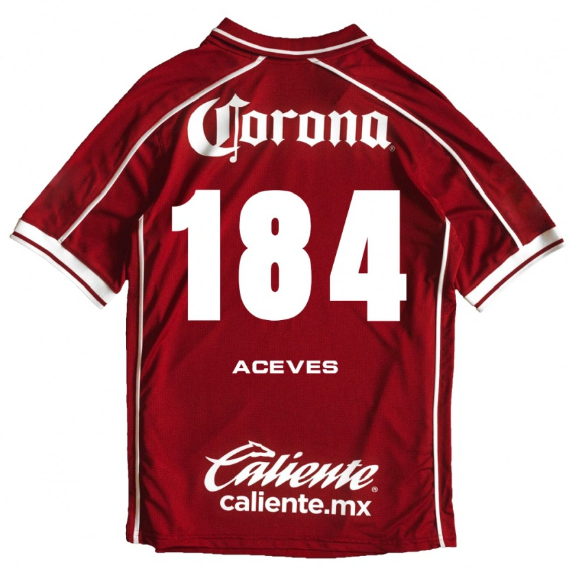 Danxen Dzieci Sebastián Aceves #184 Biały Czerwony Domowa Koszulka 2026/27 Koszulki Klubowe