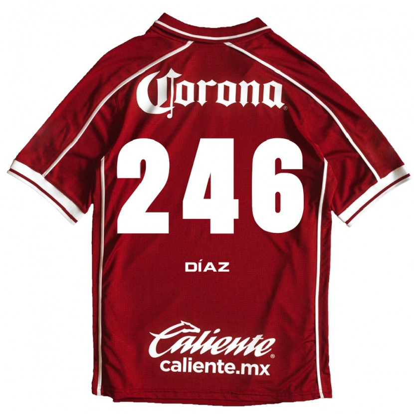 Danxen Dzieci César Díaz #246 Biały Czerwony Domowa Koszulka 2026/27 Koszulki Klubowe