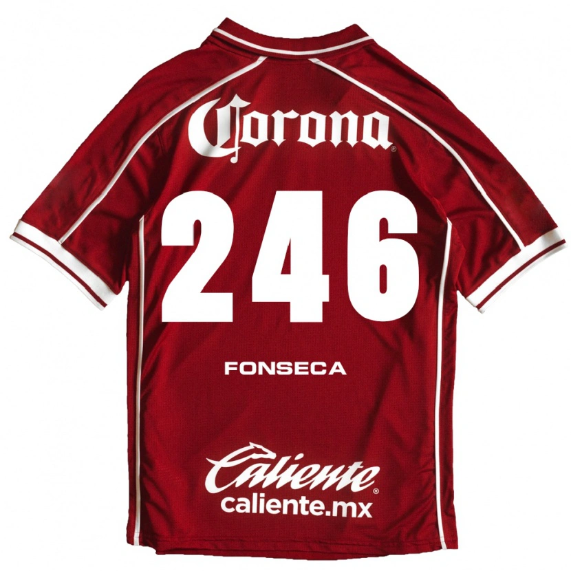 Danxen Dzieci Fernando Fonseca #246 Biały Czerwony Domowa Koszulka 2026/27 Koszulki Klubowe