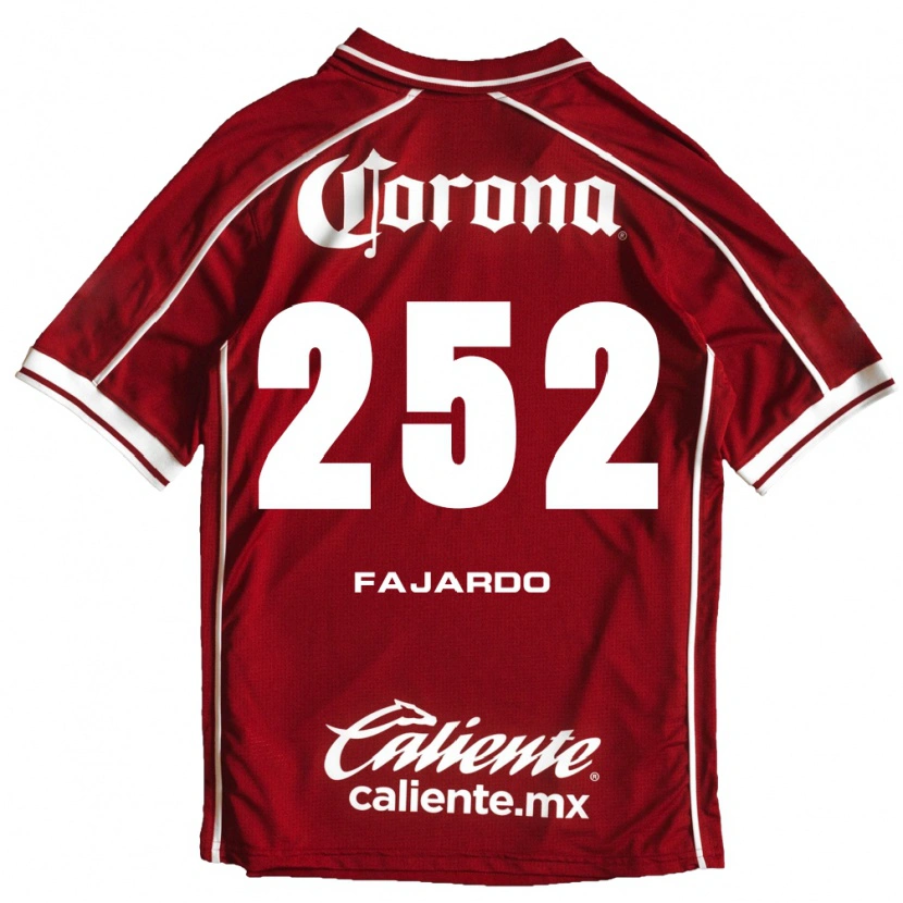 Danxen Dzieci Rafael Fajardo #252 Biały Czerwony Domowa Koszulka 2026/27 Koszulki Klubowe