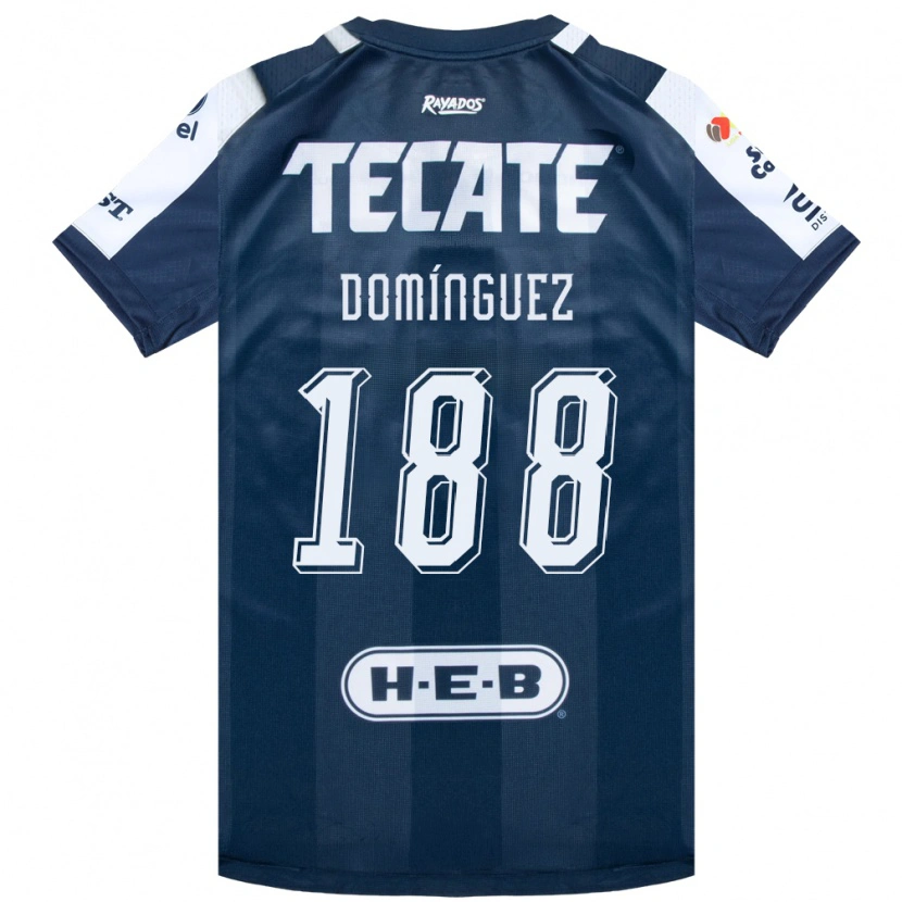 Danxen Dzieci Joel Domínguez #188 Niebieski Atramentowy Biały Czerwony Domowa Koszulka 2026/27 Koszulki Klubowe