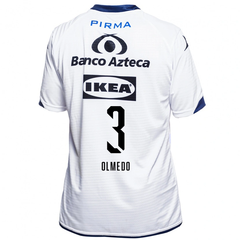 Danxen Dzieci Sebastián Olmedo #3 Biały Czarny Niebieski Domowa Koszulka 2026/27 Koszulki Klubowe