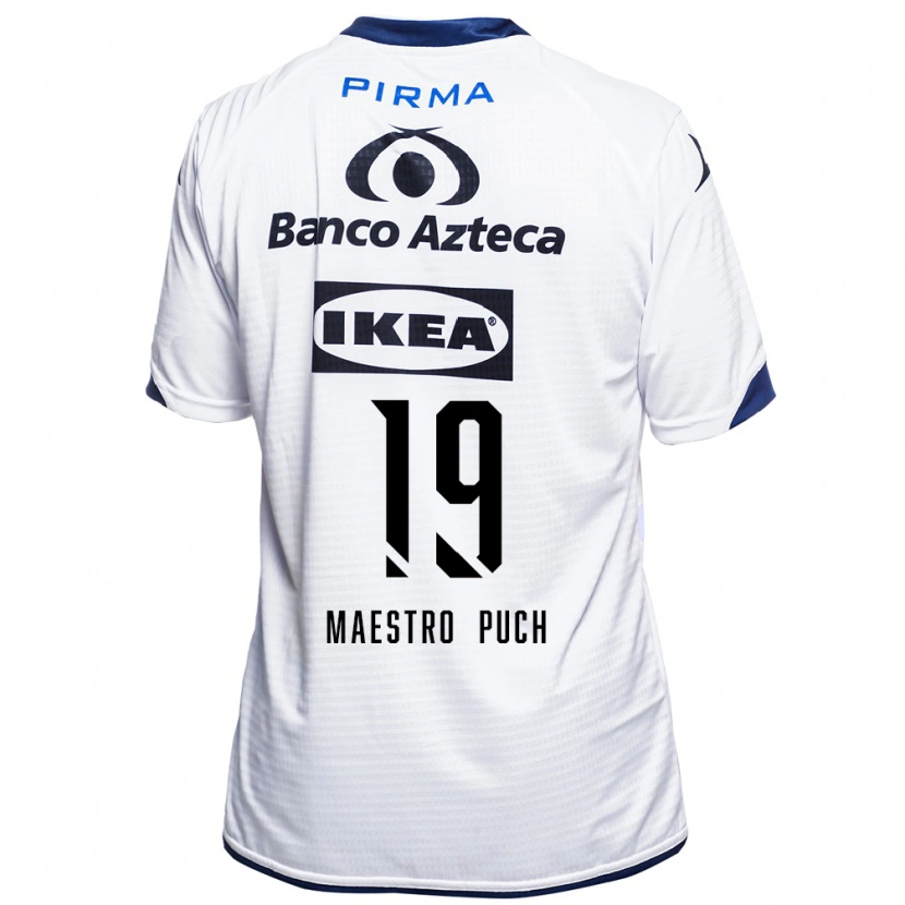 Danxen Dzieci Ignacio Maestro Puch #19 Biały Czarny Niebieski Domowa Koszulka 2026/27 Koszulki Klubowe
