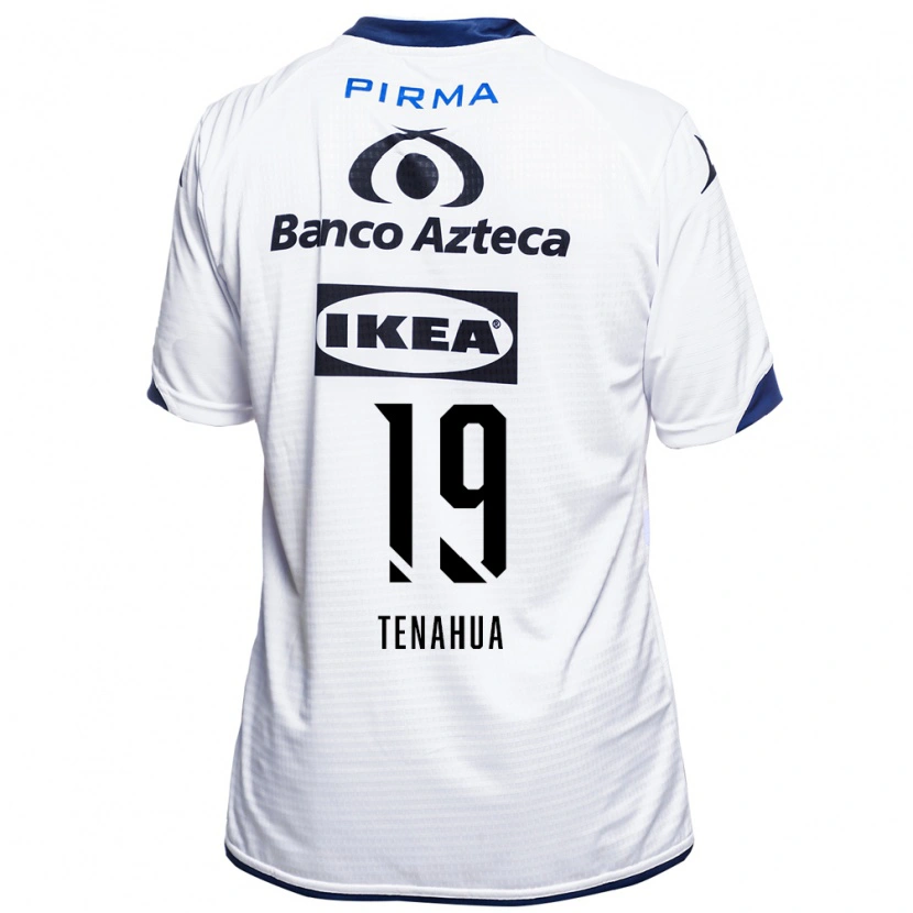 Danxen Dzieci Itzia Tenahua #19 Biały Czarny Niebieski Domowa Koszulka 2026/27 Koszulki Klubowe